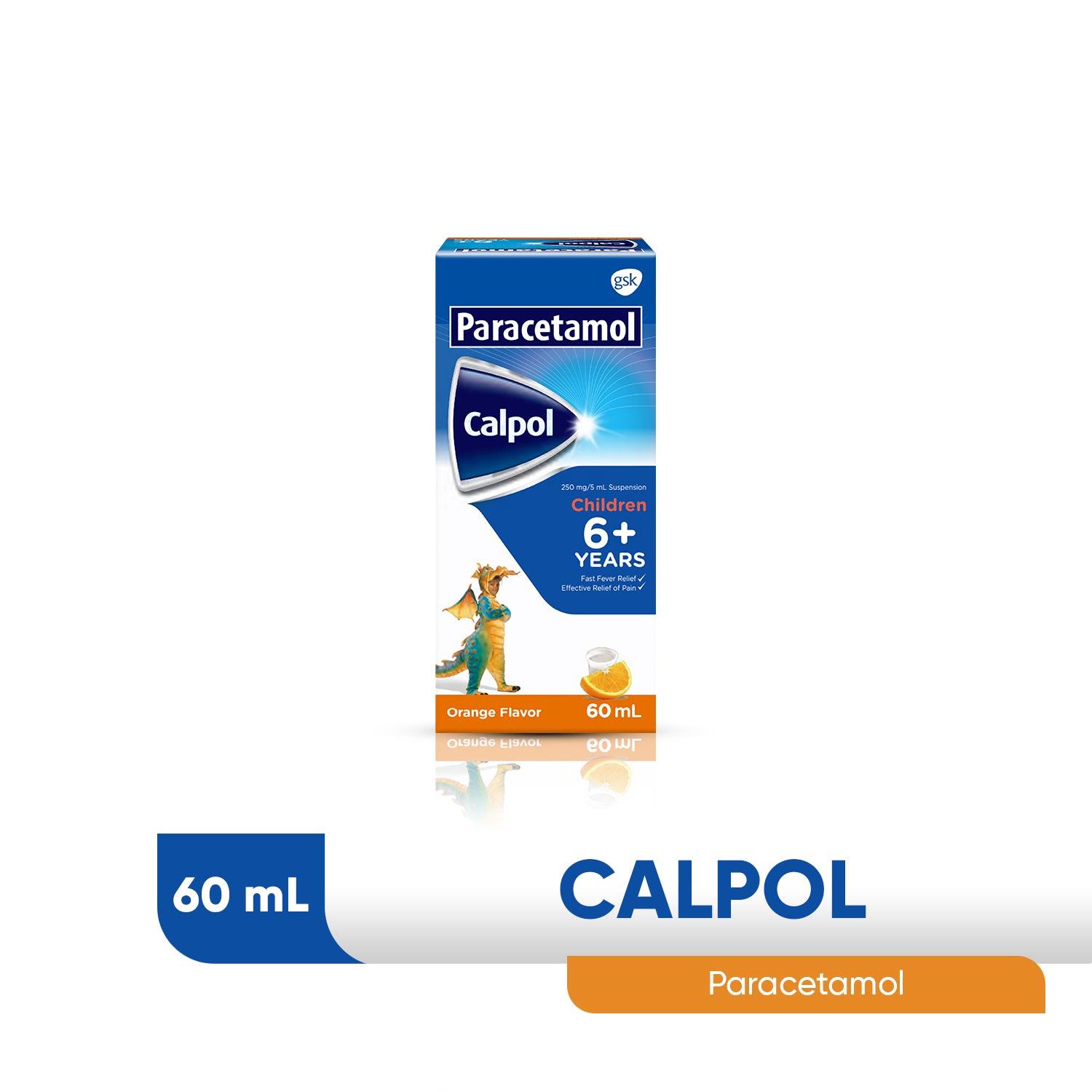 Calpol Plus For Kids 6-12 years old Orange Flavor 250mg/5ml 60ml Oral Suspension - Southstar Drug