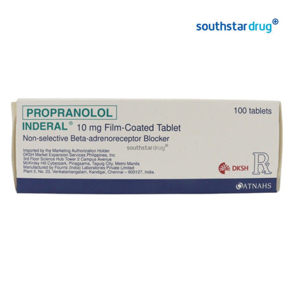 Rx: Inderal 10mg Tablet
