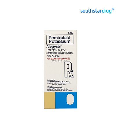Rx: Alegysal 1mg /ml Ophthalmic Solution