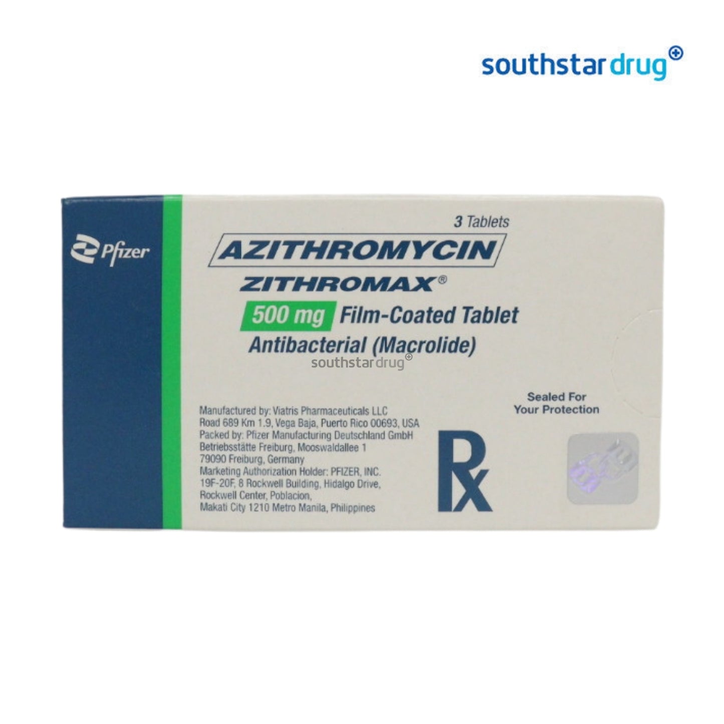 Rx: Zithromax 500mg Tablet