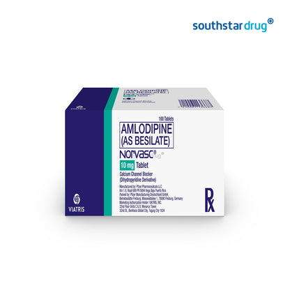 Rx: Norvasc 10mg Tablet