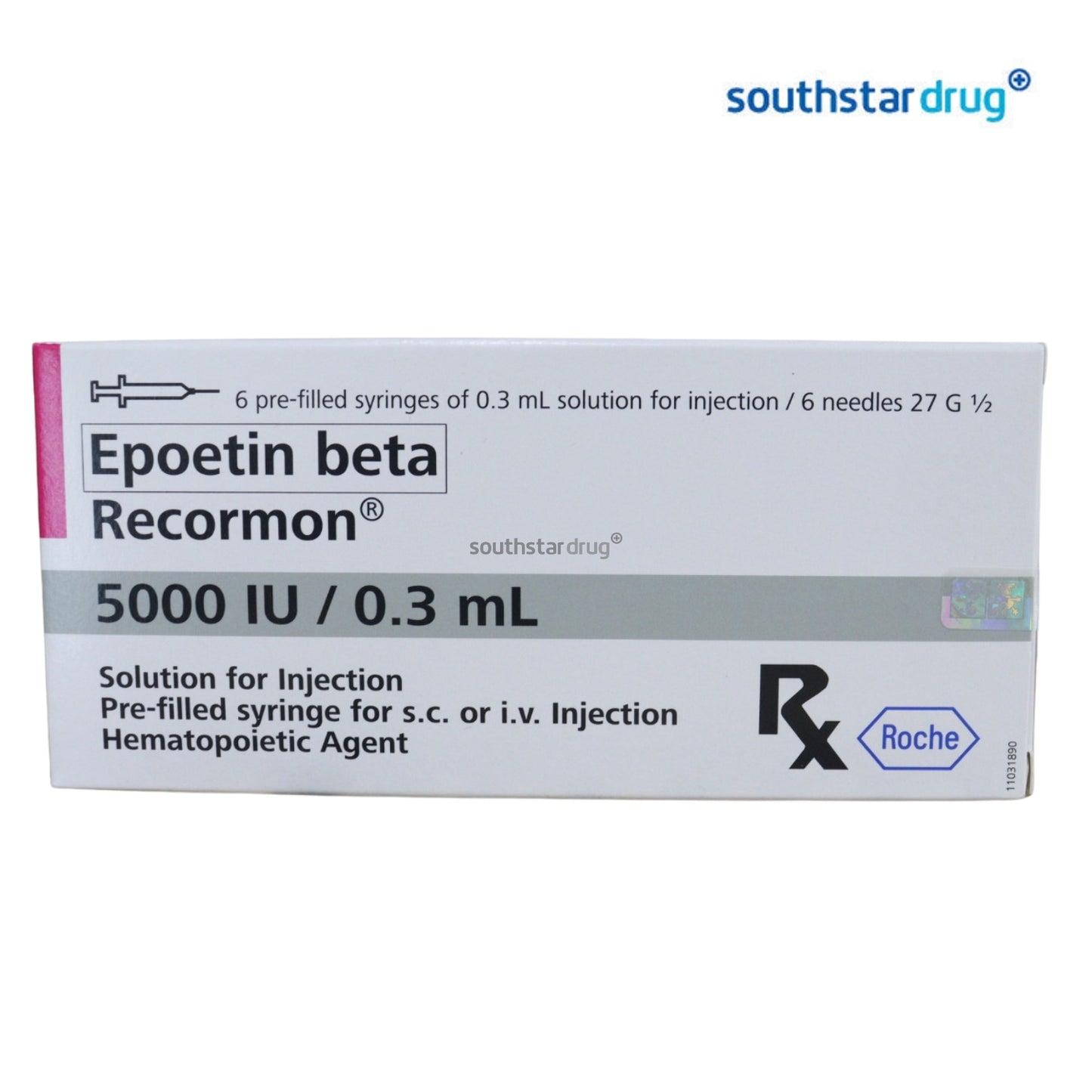 Rx: Recormon 5000 I.U. 3ml