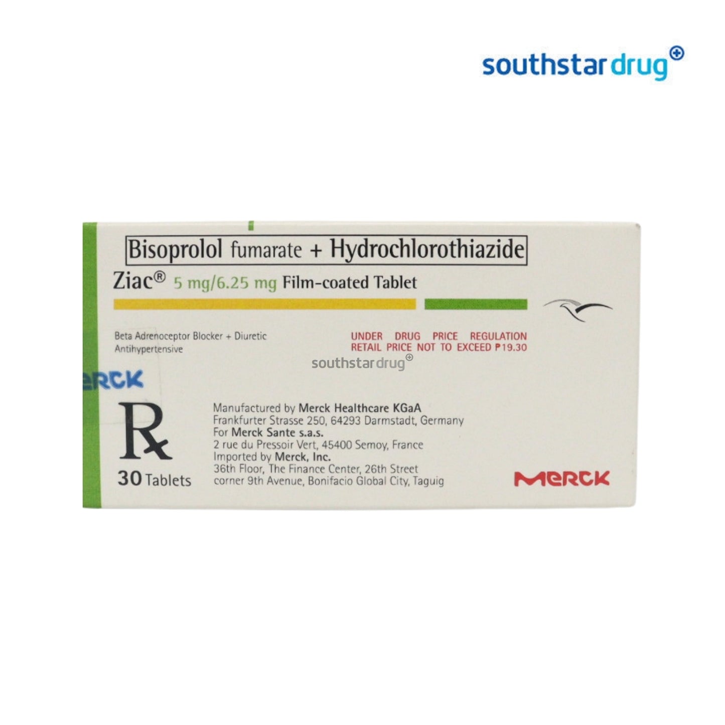Rx: Ziac 5mg / 6.25mg Tablet