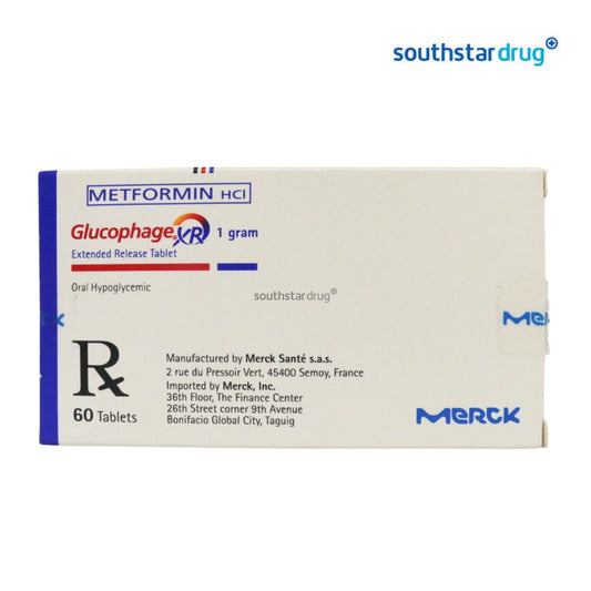 Rx: Glucophage 1 g Tablet