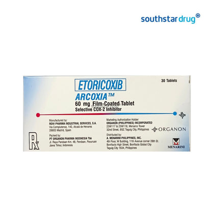 Rx: Arcoxia 60mg Tablet