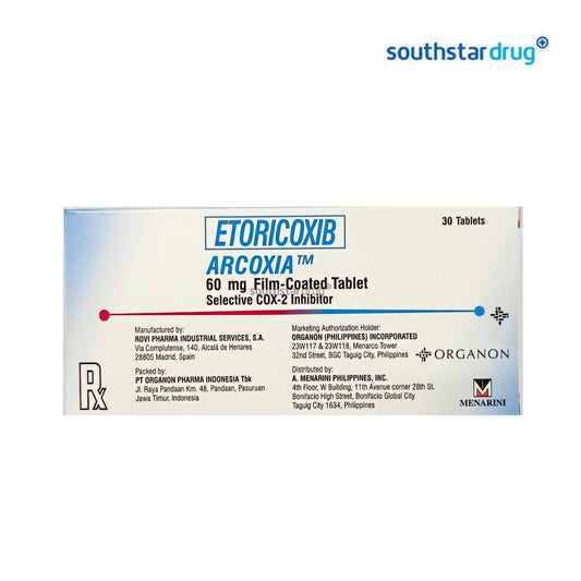 Rx: Arcoxia 60mg Tablet