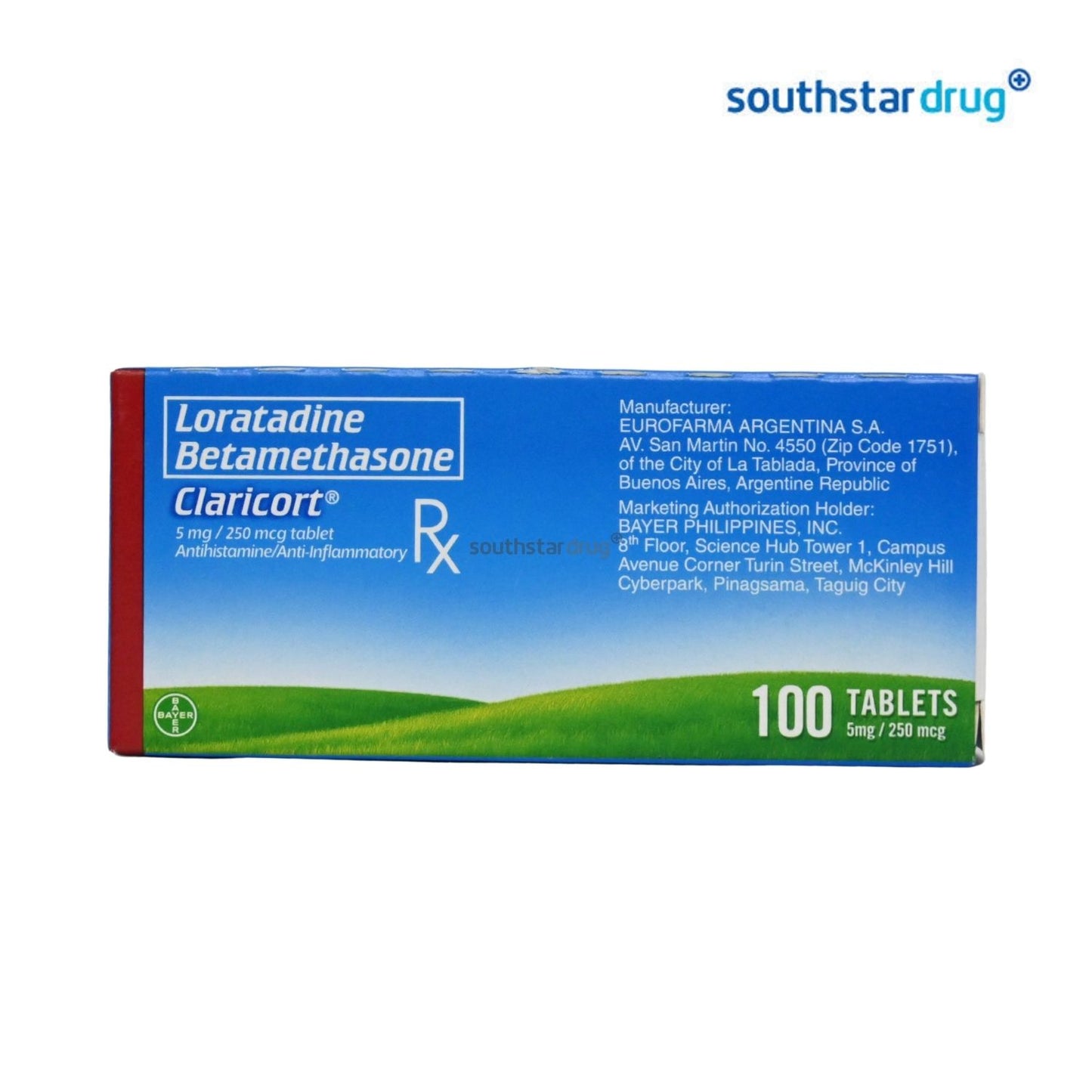 Rx: Claricort 5mg / 250mcg Tablet