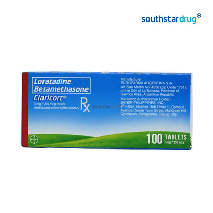 Rx: Claricort 5mg / 250mcg Tablet