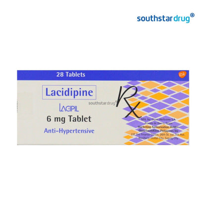 Rx: Lacipil 6mg Tablet