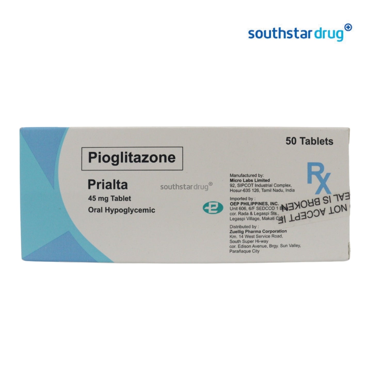 Rx: Prialta 45mg Tablet
