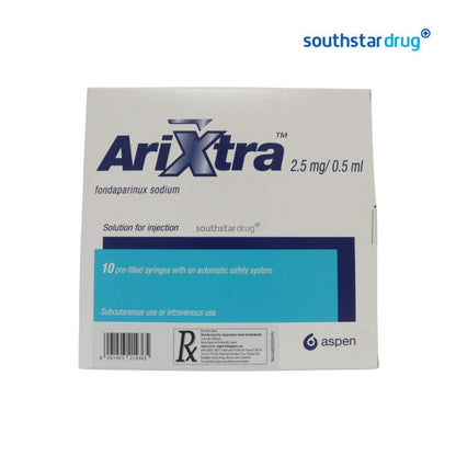 Rx: Arixtra 2.5mg / 0.5ml