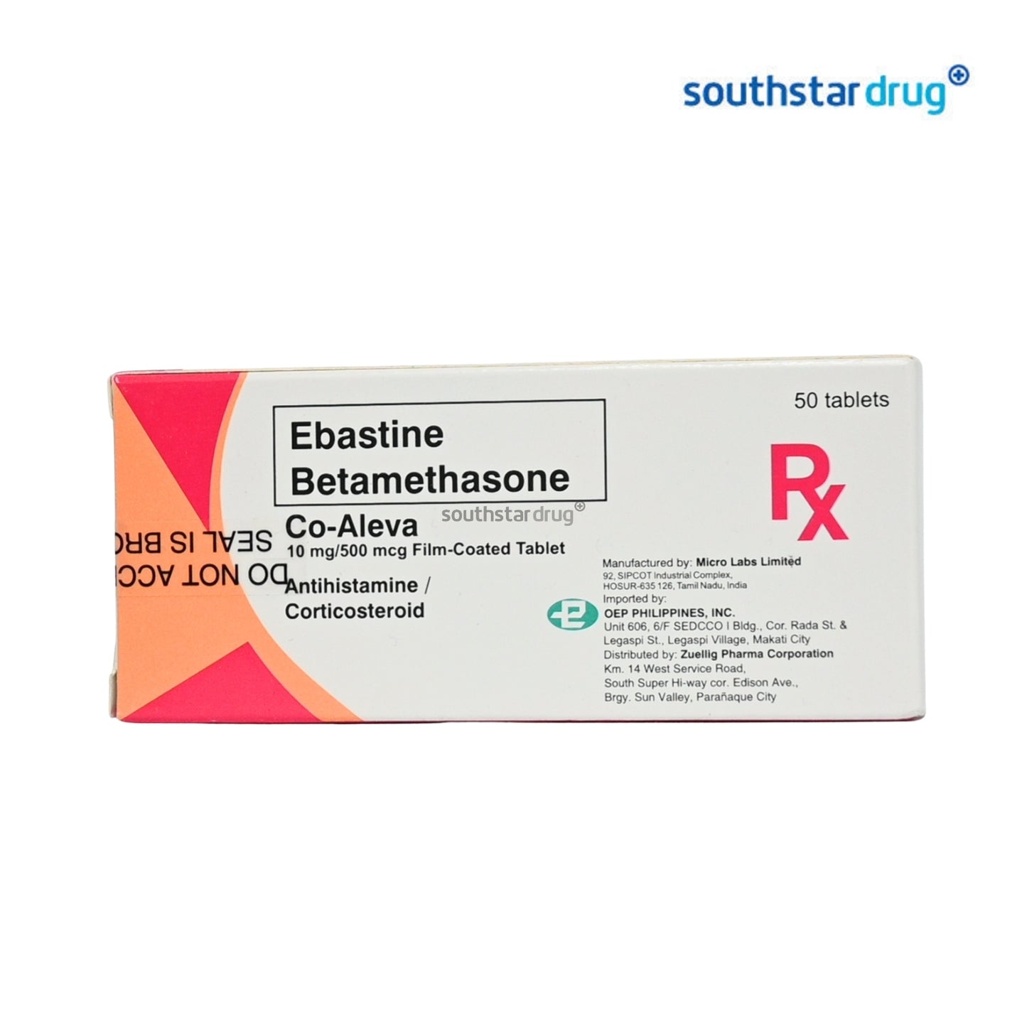 Rx: Co - Aleva 10mg / 500mcg Tablet