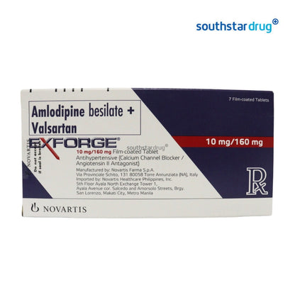 Rx: Exforge 5mg / 160mg Tablet