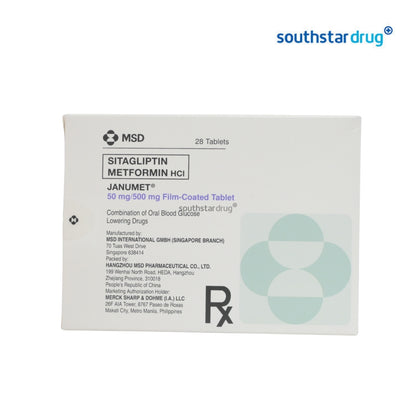 Rx: Janumet 50mg / 500mg Tablet