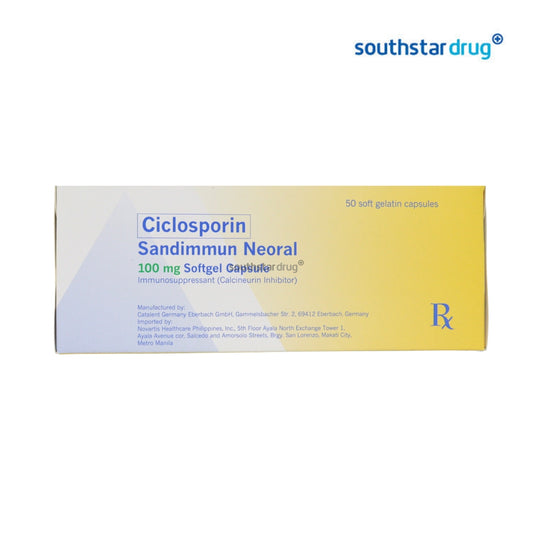 Rx: Sandimmun Neoral 100mg Capsule