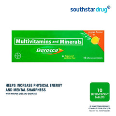 Berocca Orange Energy Vitamins Effervescent Tablets - 10s - Southstar Drug
