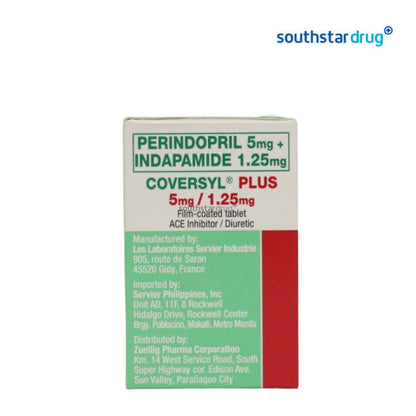 Rx: Coversyl Plus 5mg / 1.25mg Tablet