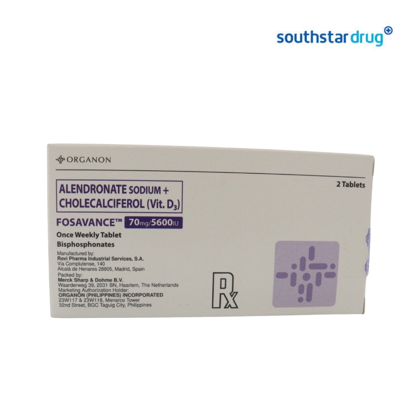 Rx: Fosavance 70mg / 5600 IU Tablet
