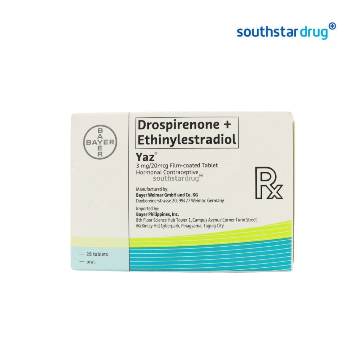 Rx: Yaz 3mg / 0.02mg Tablet