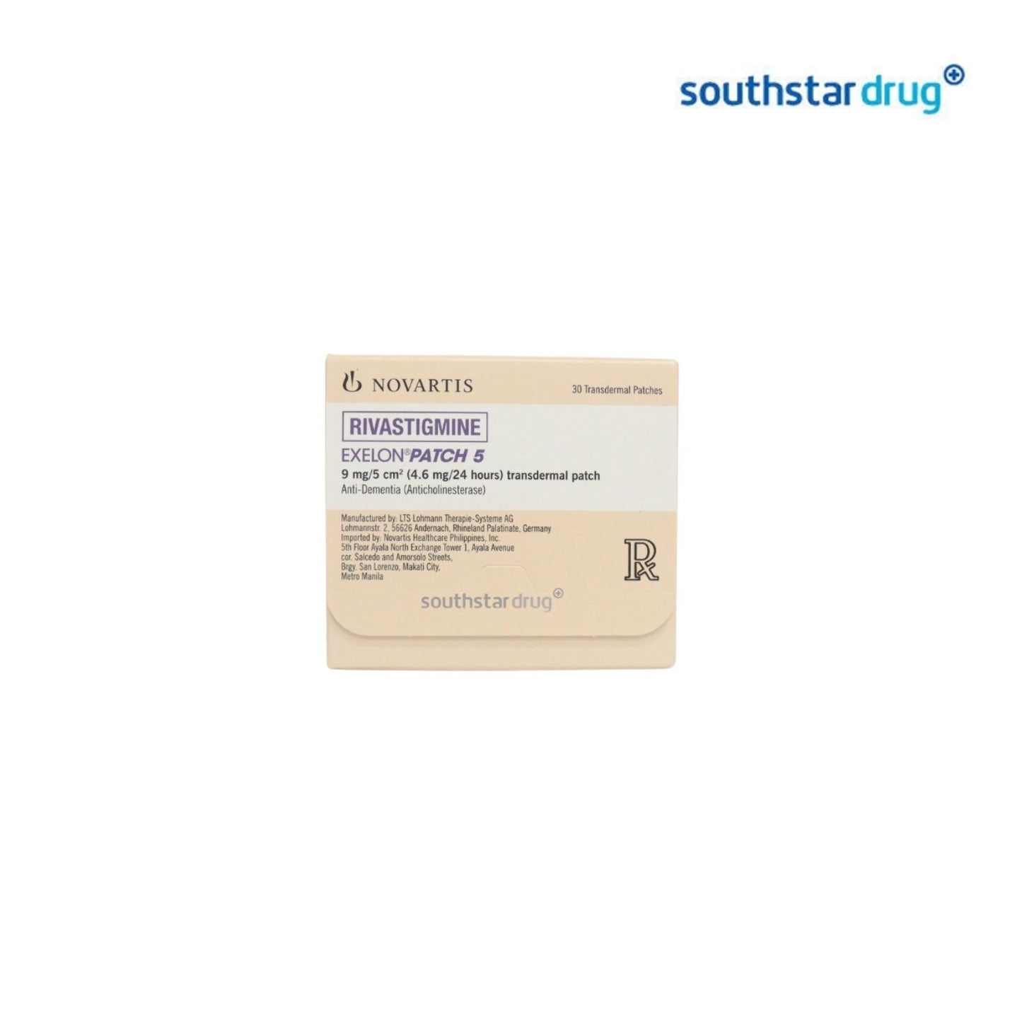 Rx: Exelon - 5 4.6mg / Hours Patch