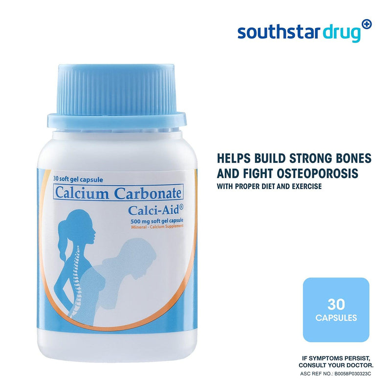 Calci-Aid Calcium Supplement Soft Gel Capsules - 30s - Southstar Drug
