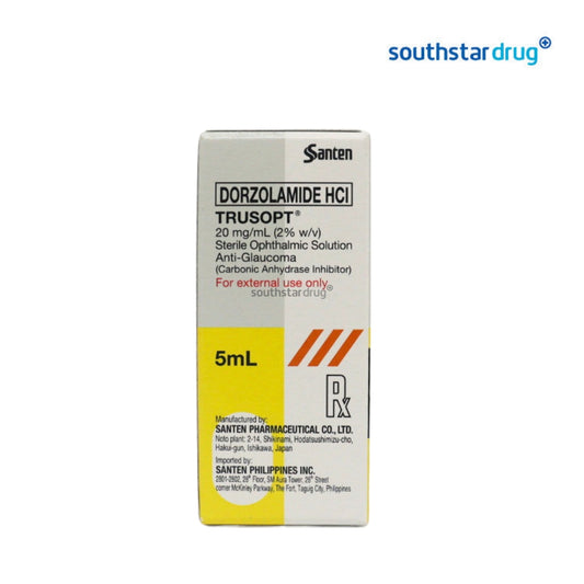 Rx: Trusopt 2 % 5ml Ophthalmic Solution