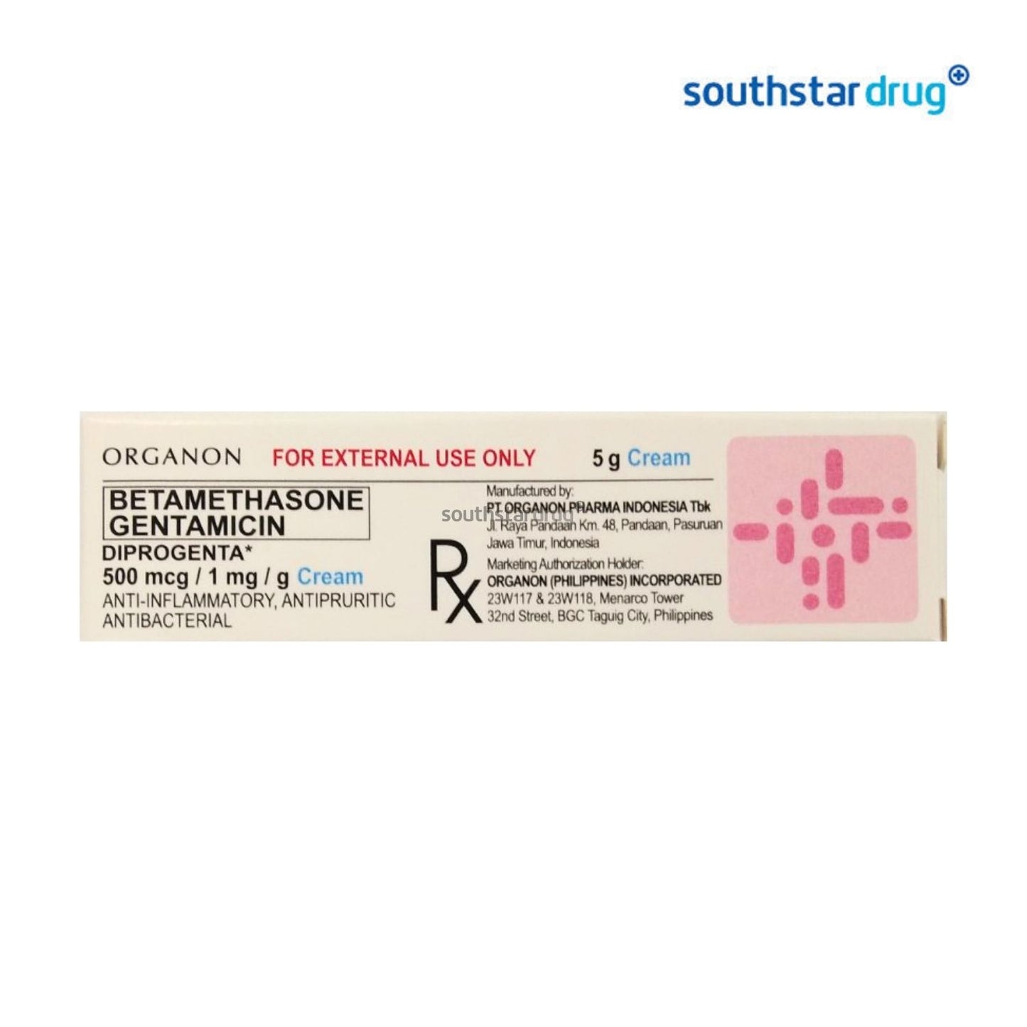 Rx: Diprogenta 500mcg / 1mg / g 5 g Cream