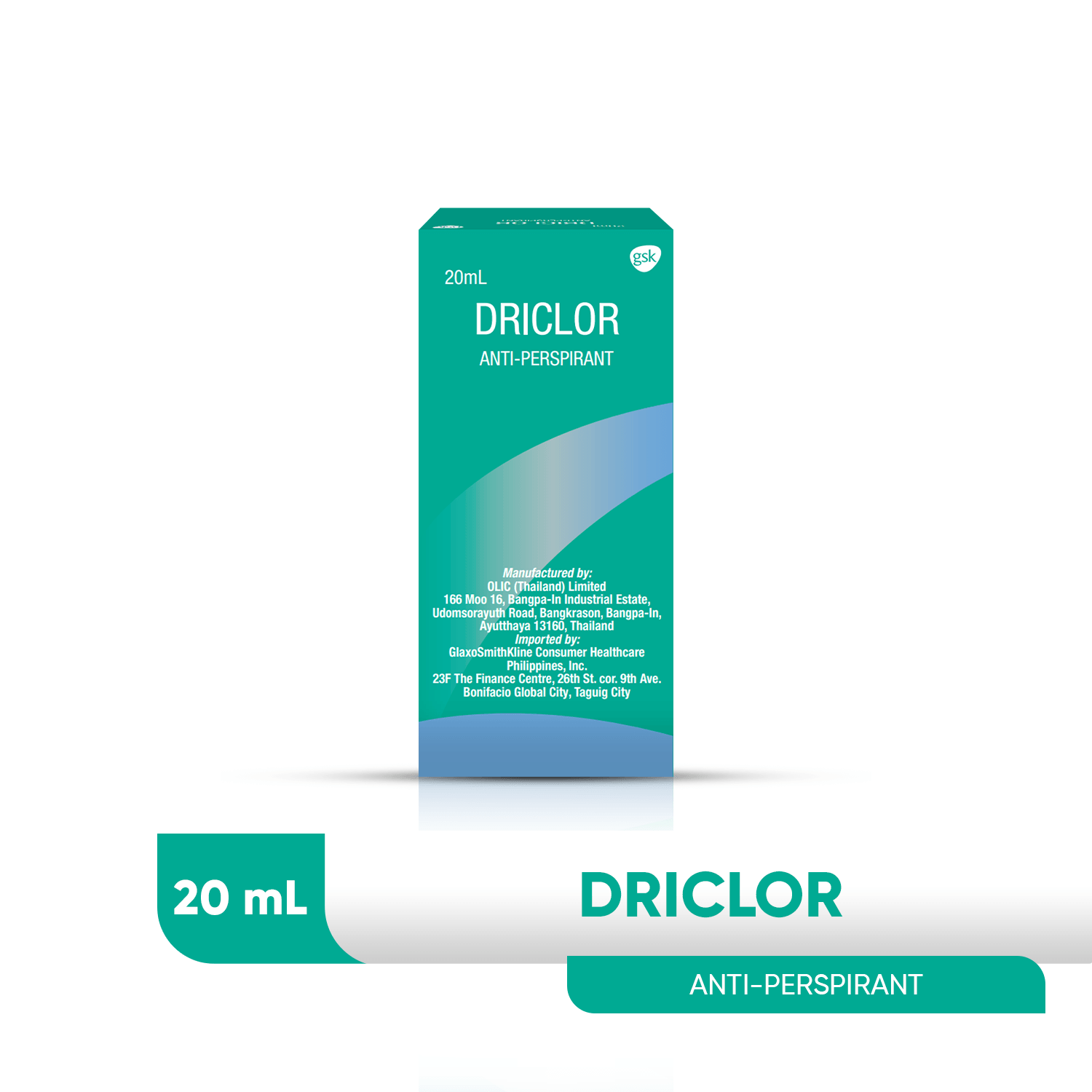 Driclor, Antiperspirant Roll On to Reduce Excessive Sweating 20ml - Southstar Drug