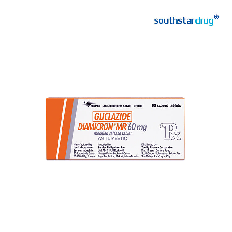 Rx: Diamicron MR 60mg Tablet