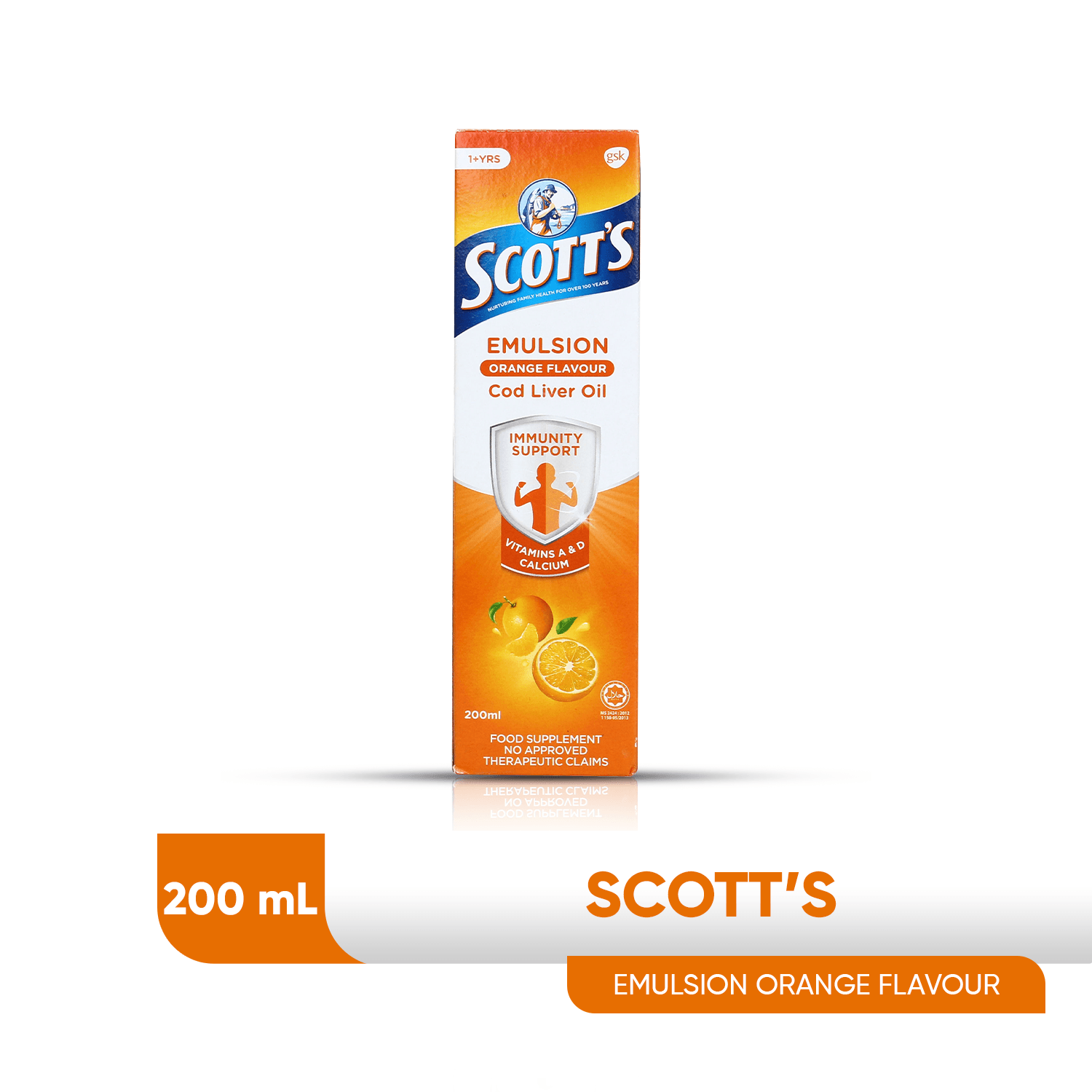 Scott's Emulsion Orange Flavour 200ml - Southstar Drug