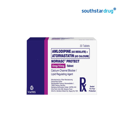 Rx: Norvasc Protect 5mg / 10mg Tablet