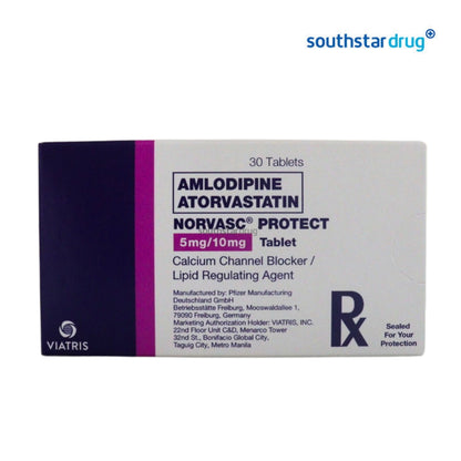 Rx: Norvasc Protect 5mg / 10mg Tablet