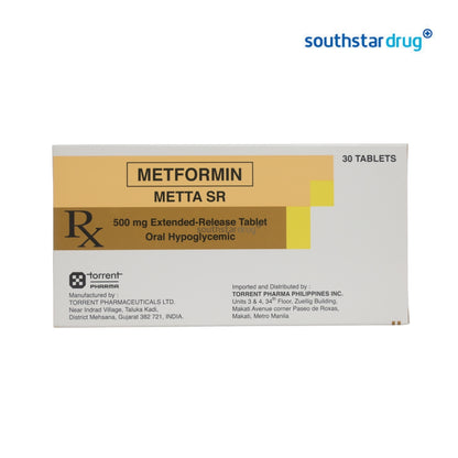 Rx: Metta SR 500mg Tablet