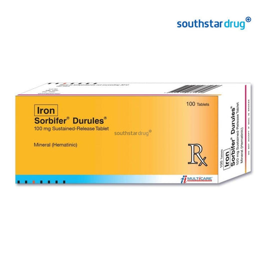 Rx: Sorbifer Durules 100mg Tablet