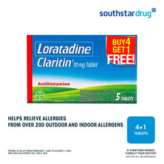 Claritin 10mg 4 + 1 Tablet - Southstar Drug