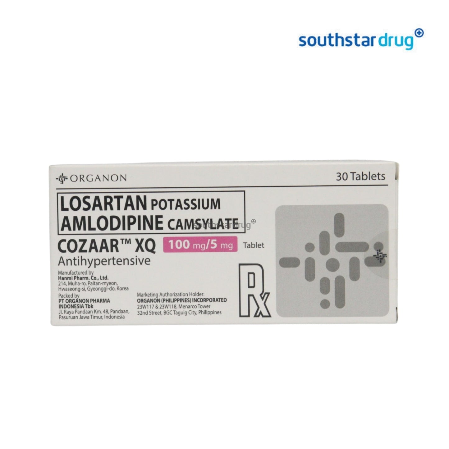 Rx: Cozaar XQ 100mg / 5mg Tablet