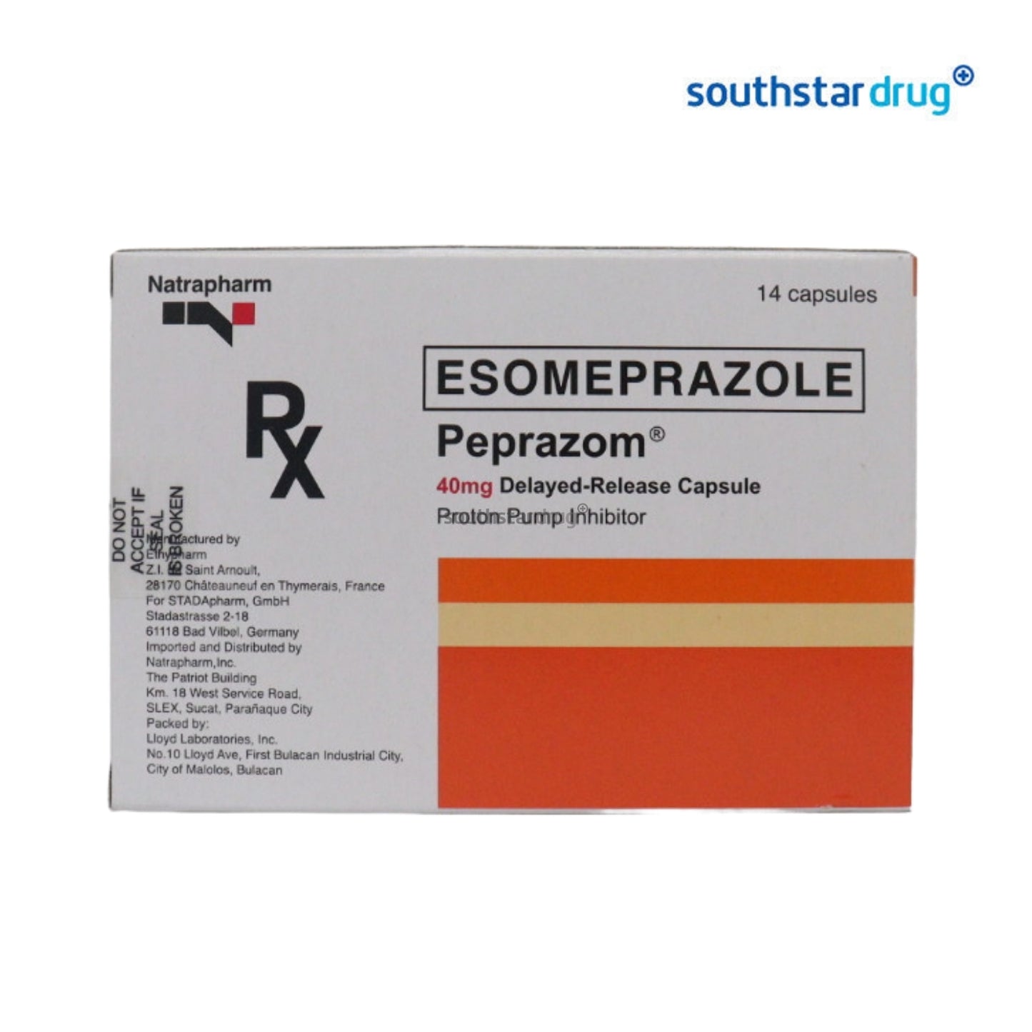 Rx: Peprazom 40mg Capsule
