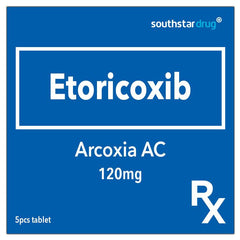 Rx: Arcoxia AC 120mg Tablet 5's - Southstar Drug