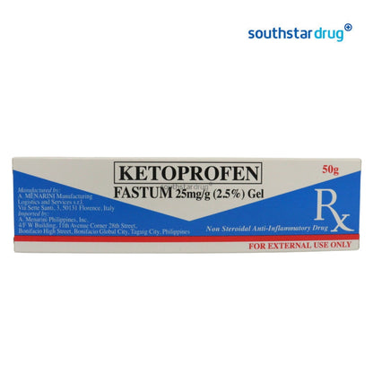Rx: Fastum 25mg / g 50 g 2.5 % Gel
