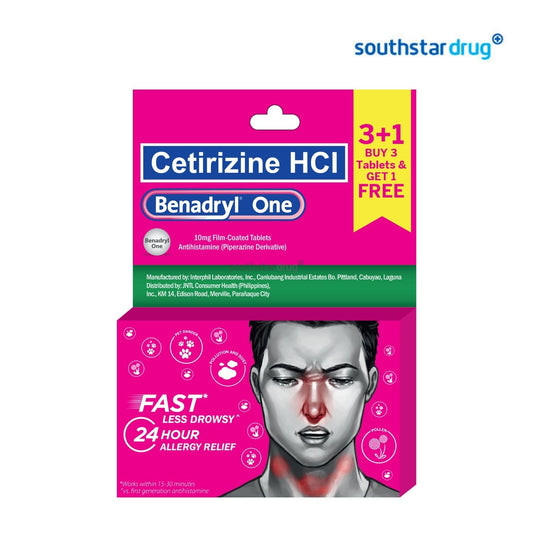 Benadryl One Tablet 3+1
