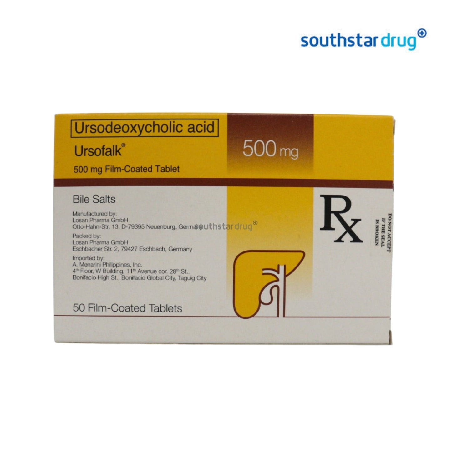 Rx: Ursofalk 500mg Tablet
