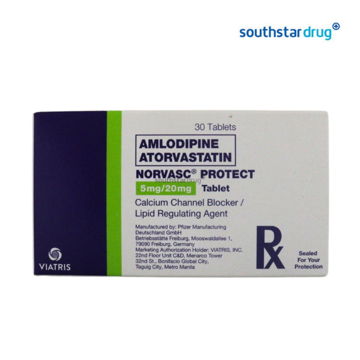 Rx: Norvasc Protect 5mg / 20mg Tablet