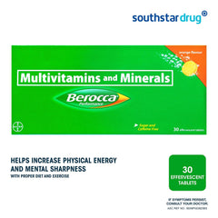 Berocca Orange Energy Vitamins Effervescent Tablets - 30s - Southstar Drug