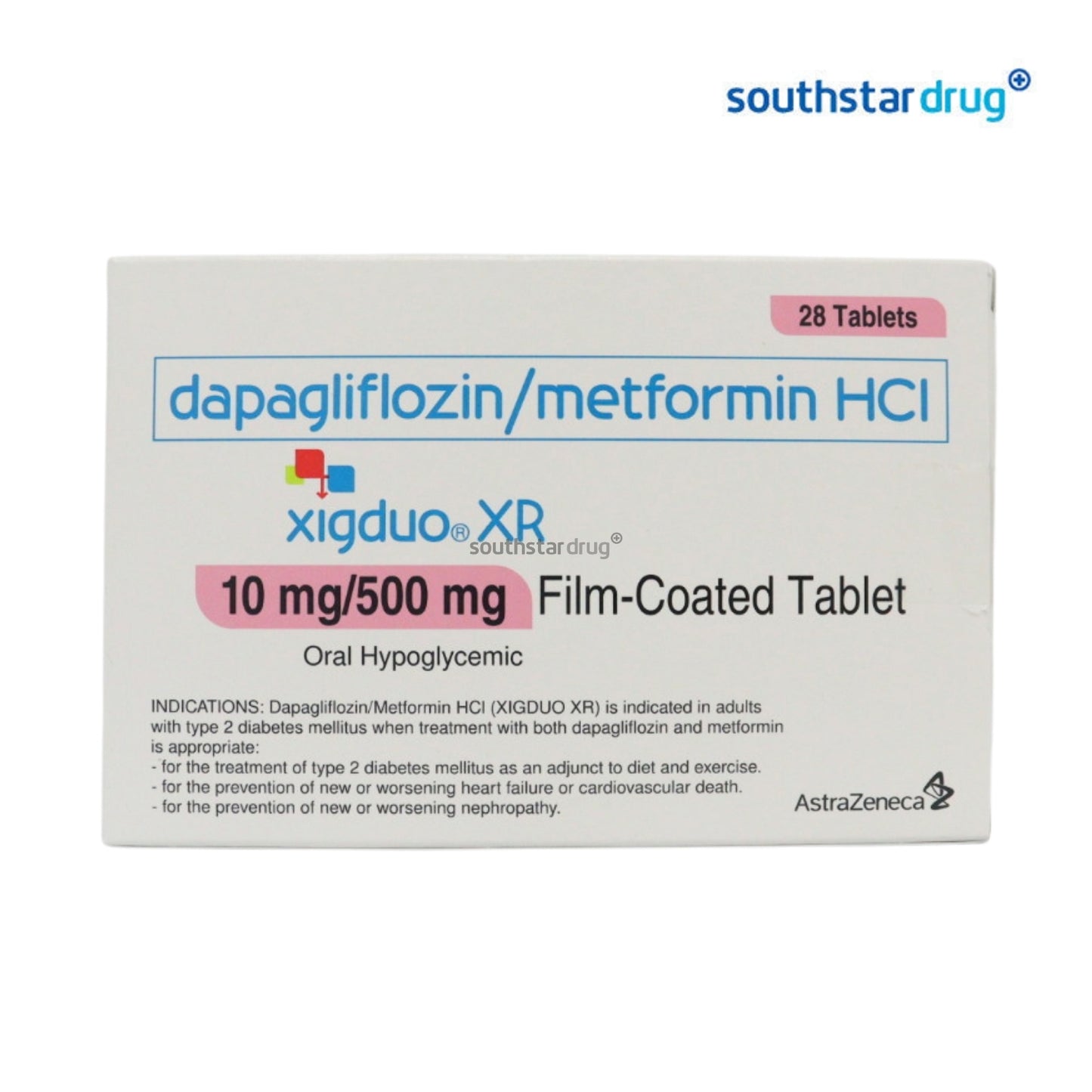 Rx: Xigduo 10 mg / 500 mg Tablet