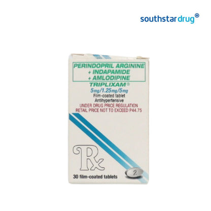 Rx: Triplixam 5mg / 1.25mg / 5mg Tablet