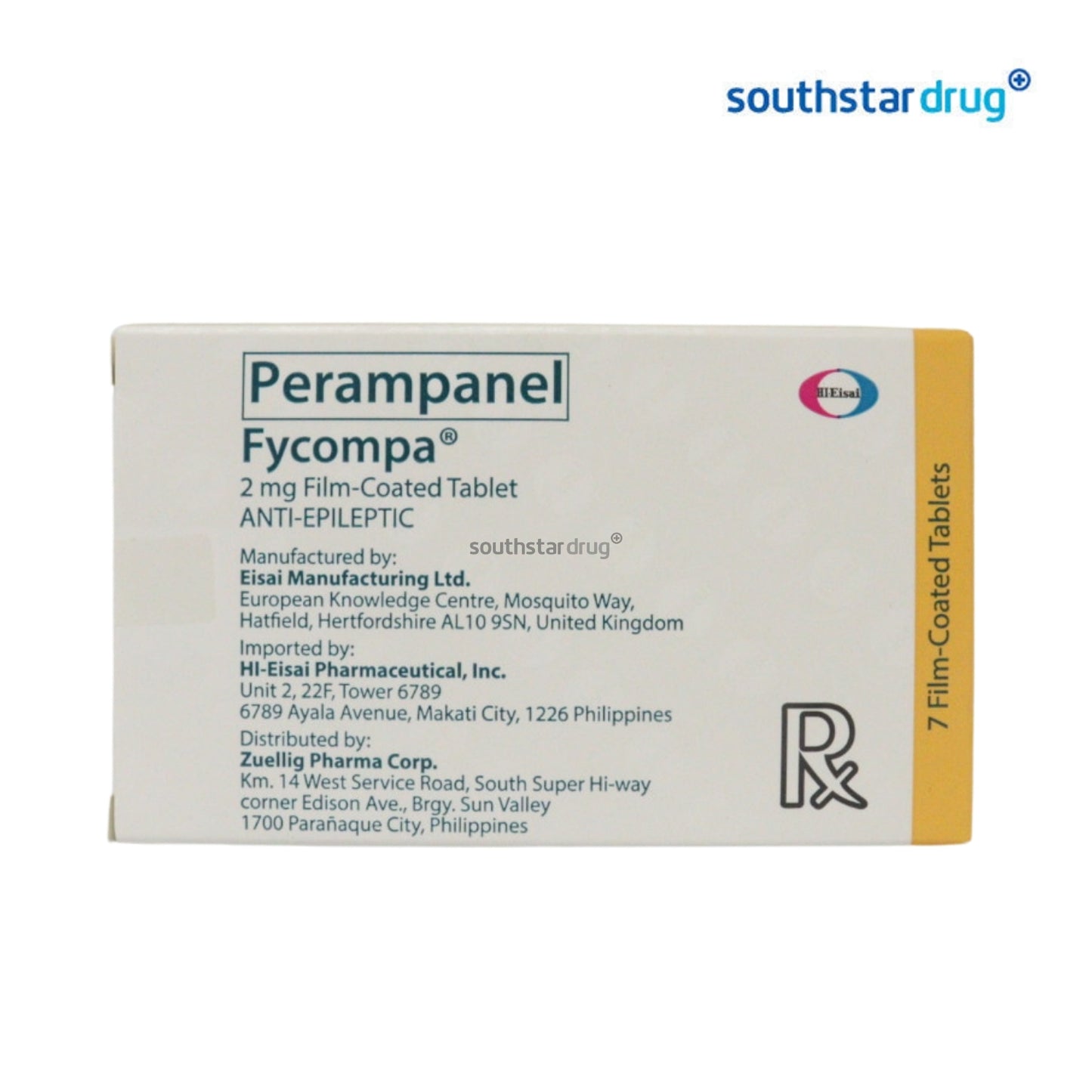 Rx: Fycompa 2mg Tablet
