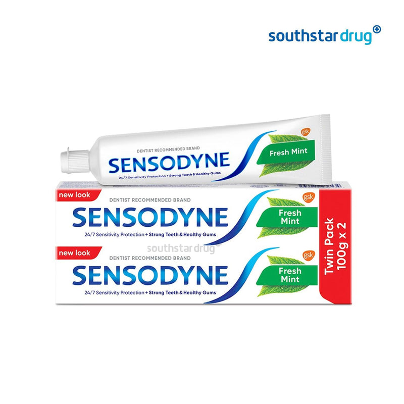 Sensodyne Fresh Mint Toothpaste for 24/7 Sensitivity Protection + Fresh Breath 100g - Southstar Drug