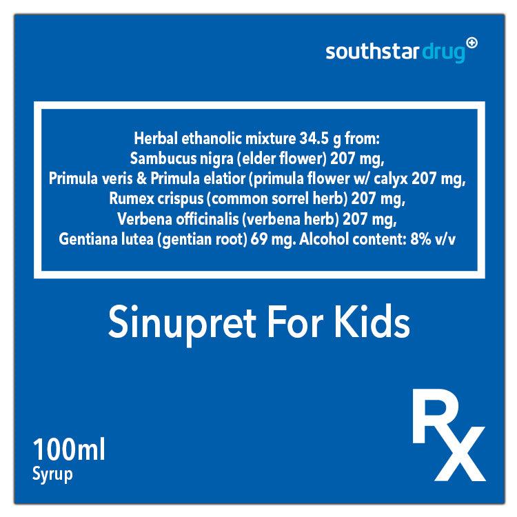 Sinupret For Kids Syrup 100ml - Southstar Drug