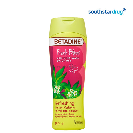 Betadine Fresh Bliss Refreshing Lemon Verbena Feminine Wash 150ml
