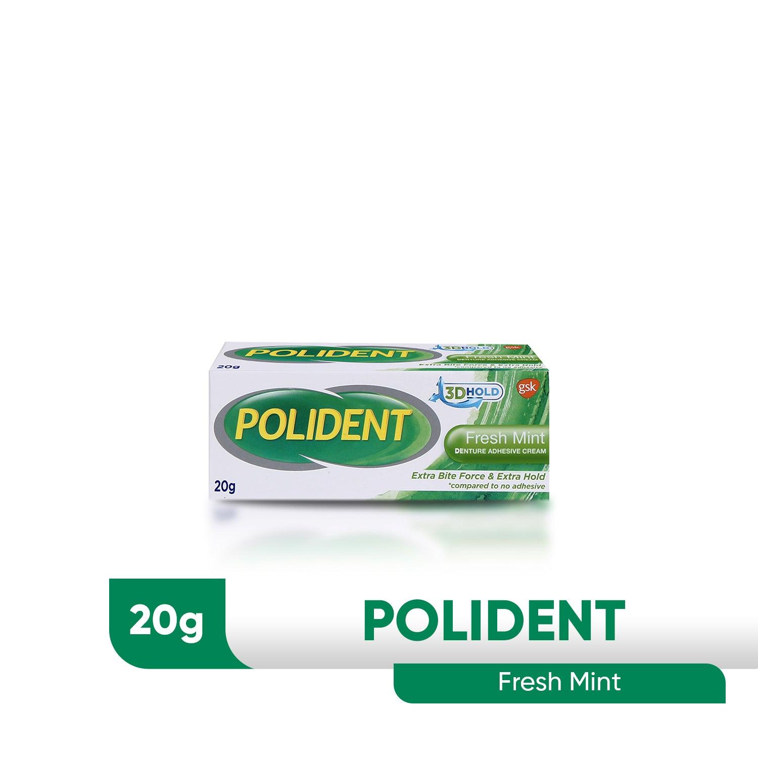 Polident Fresh Mint Denture Adhesive Cream 20g - Southstar Drug